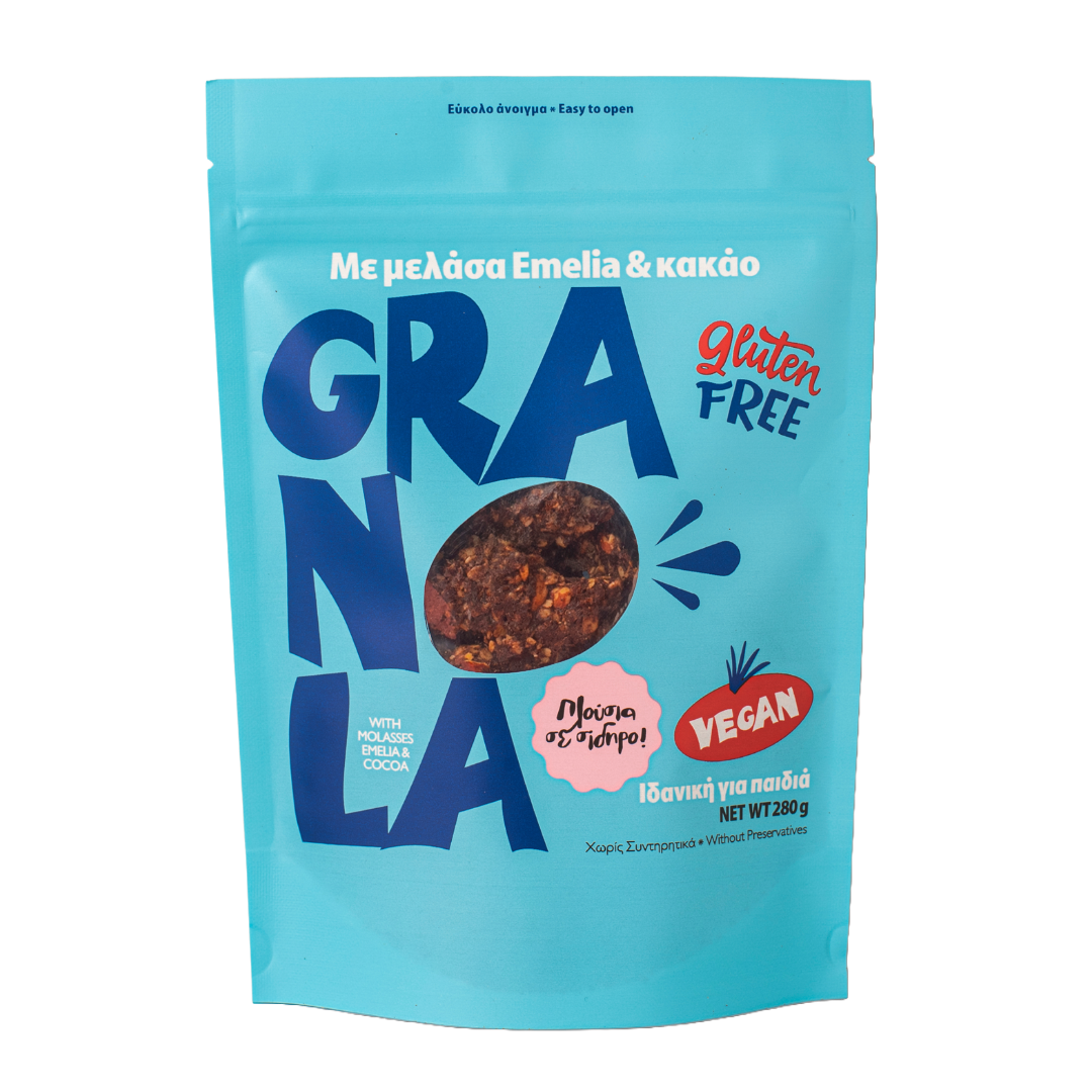 Granola με μελάσα Emelia & κακάο 280gr - Emelia