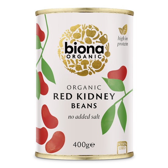 Κόκκινα Φασόλια έτοιμα σε νερό - Red Kidney Beans 400gr - Biona