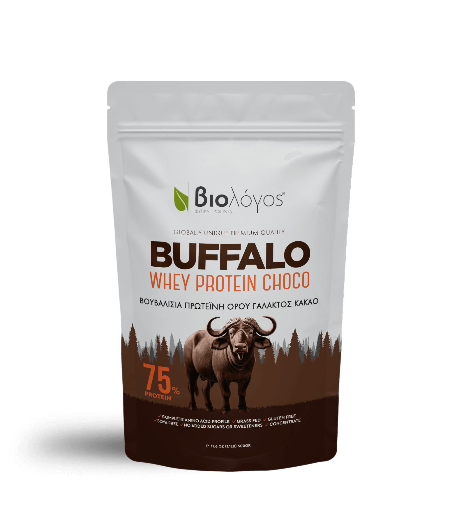Πρωτεΐνη Buffalo Whey Choco 500g - Βιολόγος