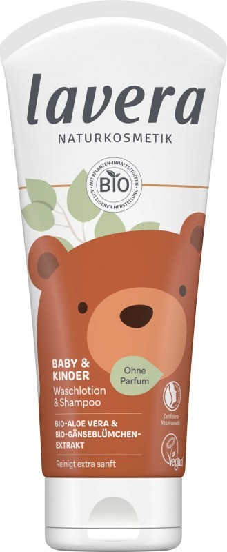 Βρεφικό Αφρόλουτρο και Σαμπουάν Baby & Kinder 200ml - Lavera
