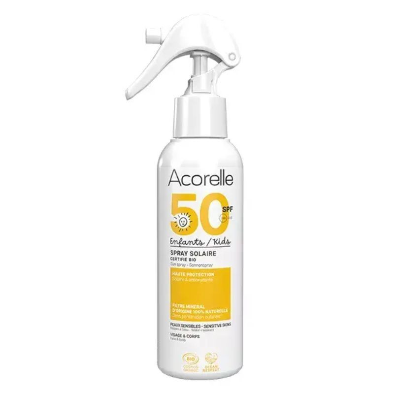 Certified Organic Kids Sun Spray SPF 50 - Acorelle