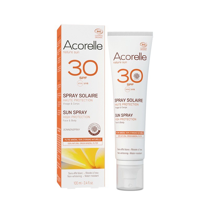 Certified Organic Sun Spray SPF30 - Acorelle