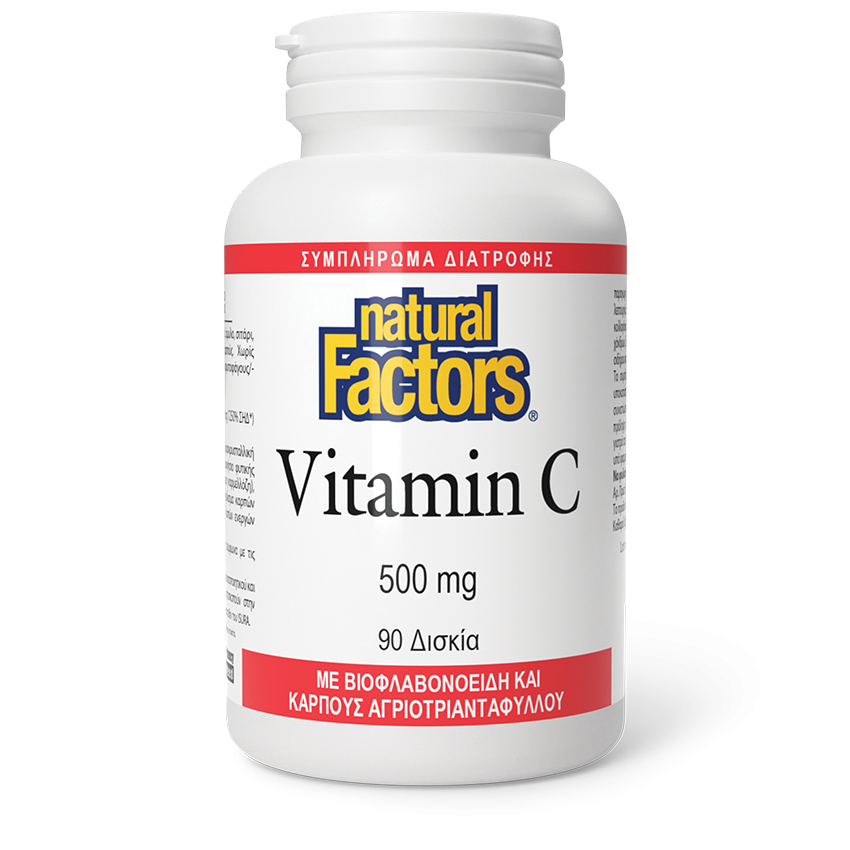 Vitamin C, 500 mg with Bioflavonoids & Rosehips90 caps - Natural Factors
