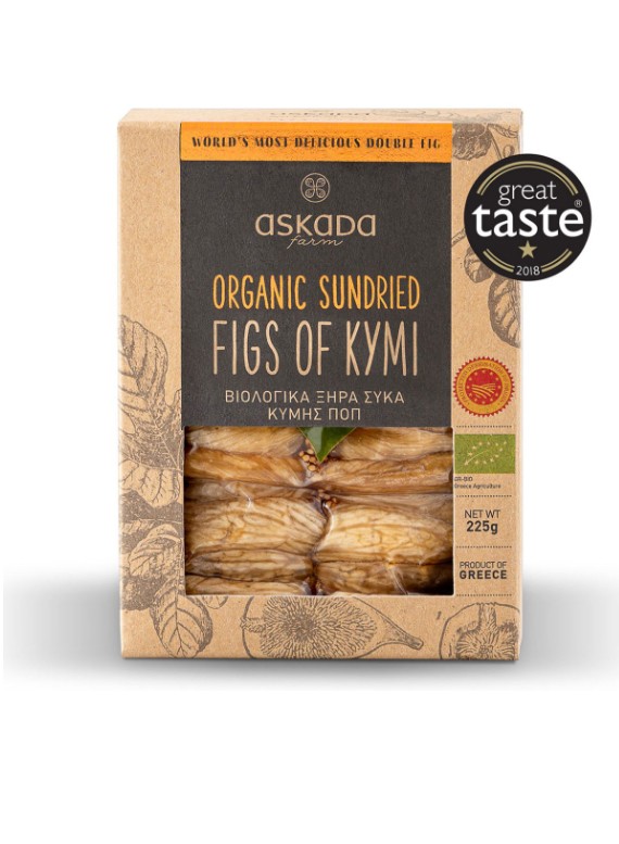 Βιολογικά Ξηρά Σύκα Κύμης ΠΟΠ 225gr - Askada Farm
