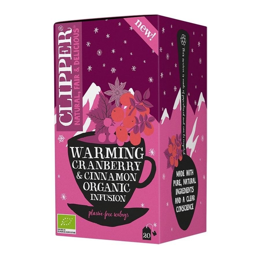 Εκχύλισμα "Warming Cranberry & Cinnamon" με Κράνμπερι & Κανέλα 20 φακελ. - Clipper