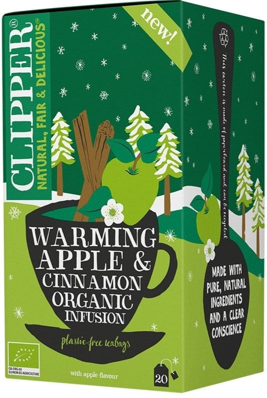 Εκχύλισμα " Warming Apple & Cinnamon" με Μήλο & Κανέλα 20 φακελ. - Clipper