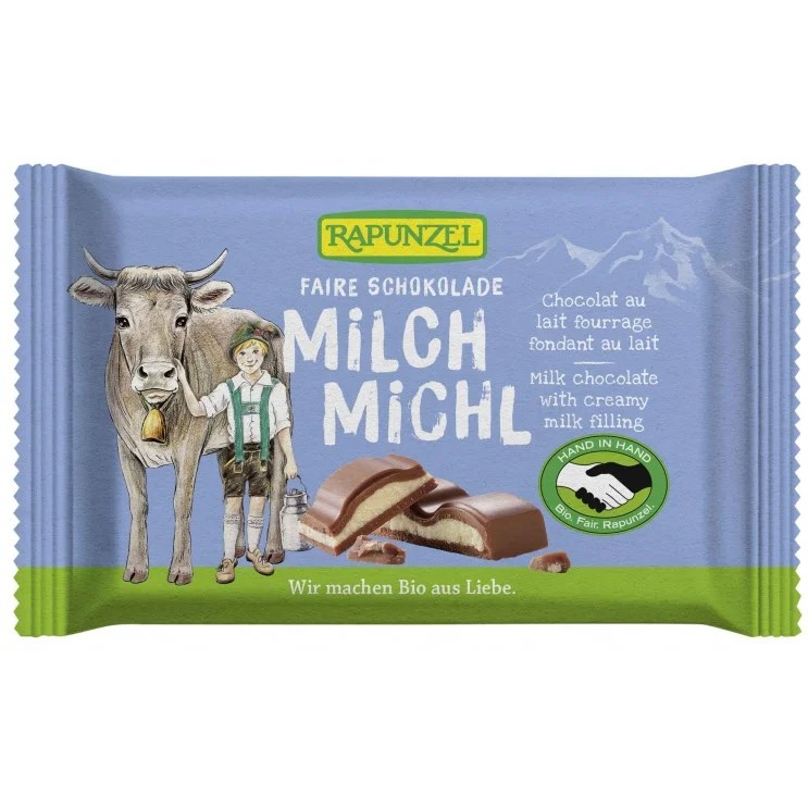 Σοκολάτα Γάλακτος Milch Milch Τετράγωνη ΒΙΟ 100gr - Rapunzel