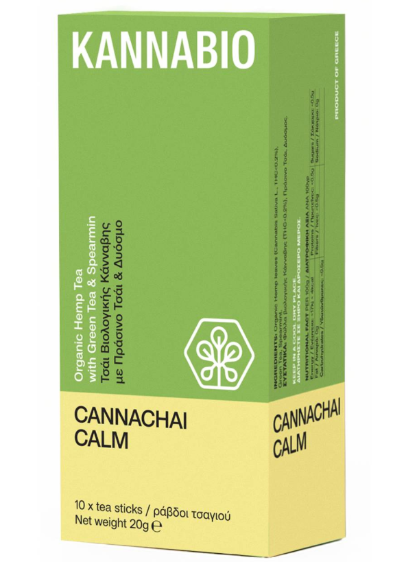 Cannachai: Calm - Κάνναβη με Πράσινο Τσάι (10 τεμ.) - KannaBio