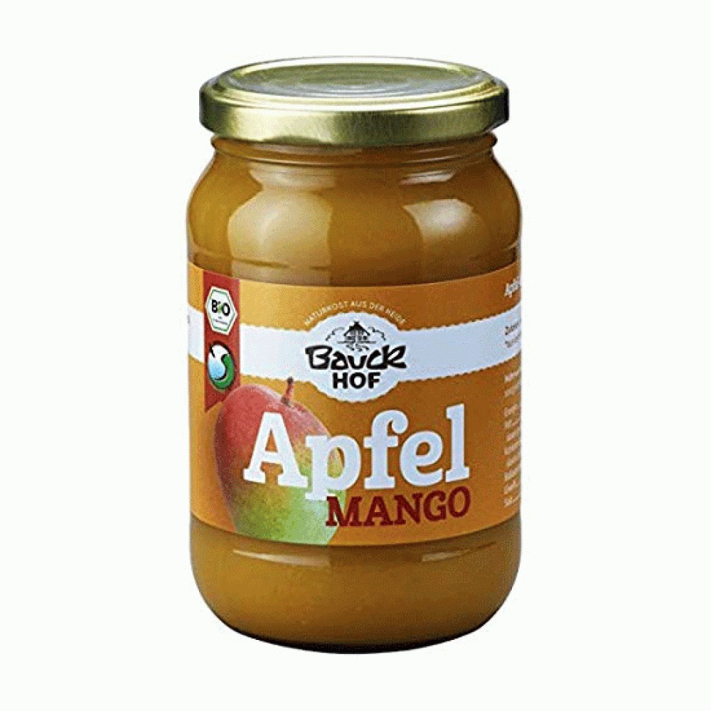 Πουρές Μήλο & Μάνγκο χωρίς ζάχαρη (360γρ) - Bauckof
