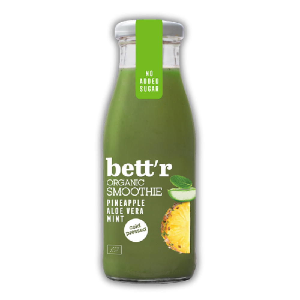 Smoothie με Ανανά, Αλόη & Μέντα (250ml) - Bett'r