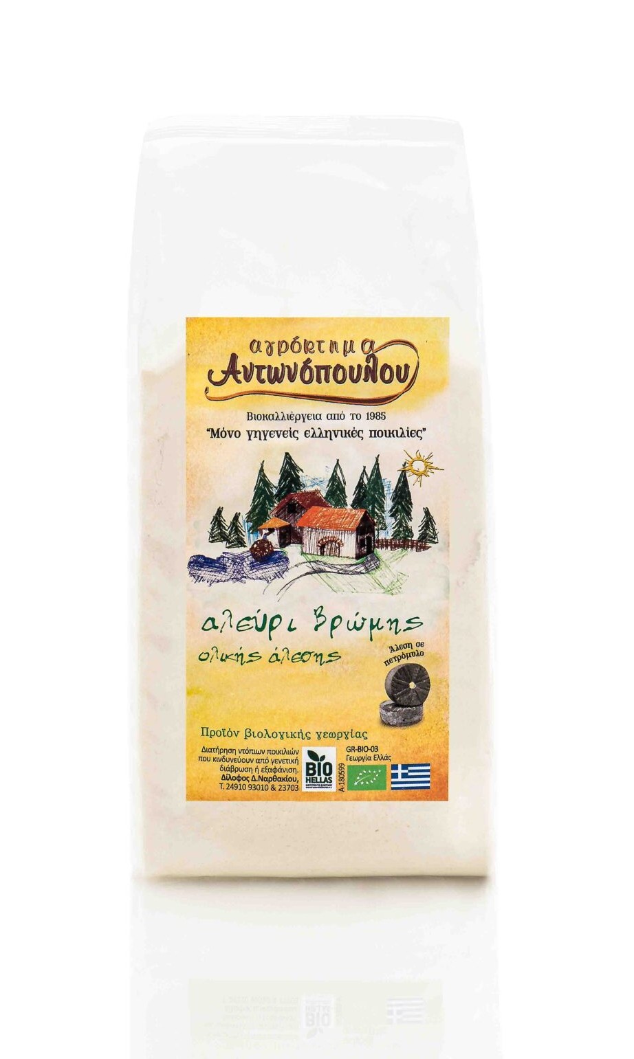 Αλεύρι Βρώμης Ολικής Αλέσεως 1kg - Αγρόκτημα Αντωνόπουλος